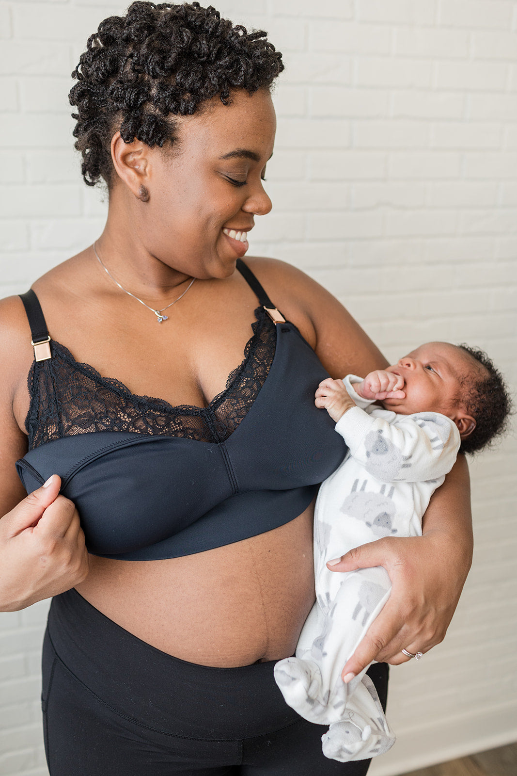 Booker Cotton Bras For Women Double Button Breastfeeding Gather