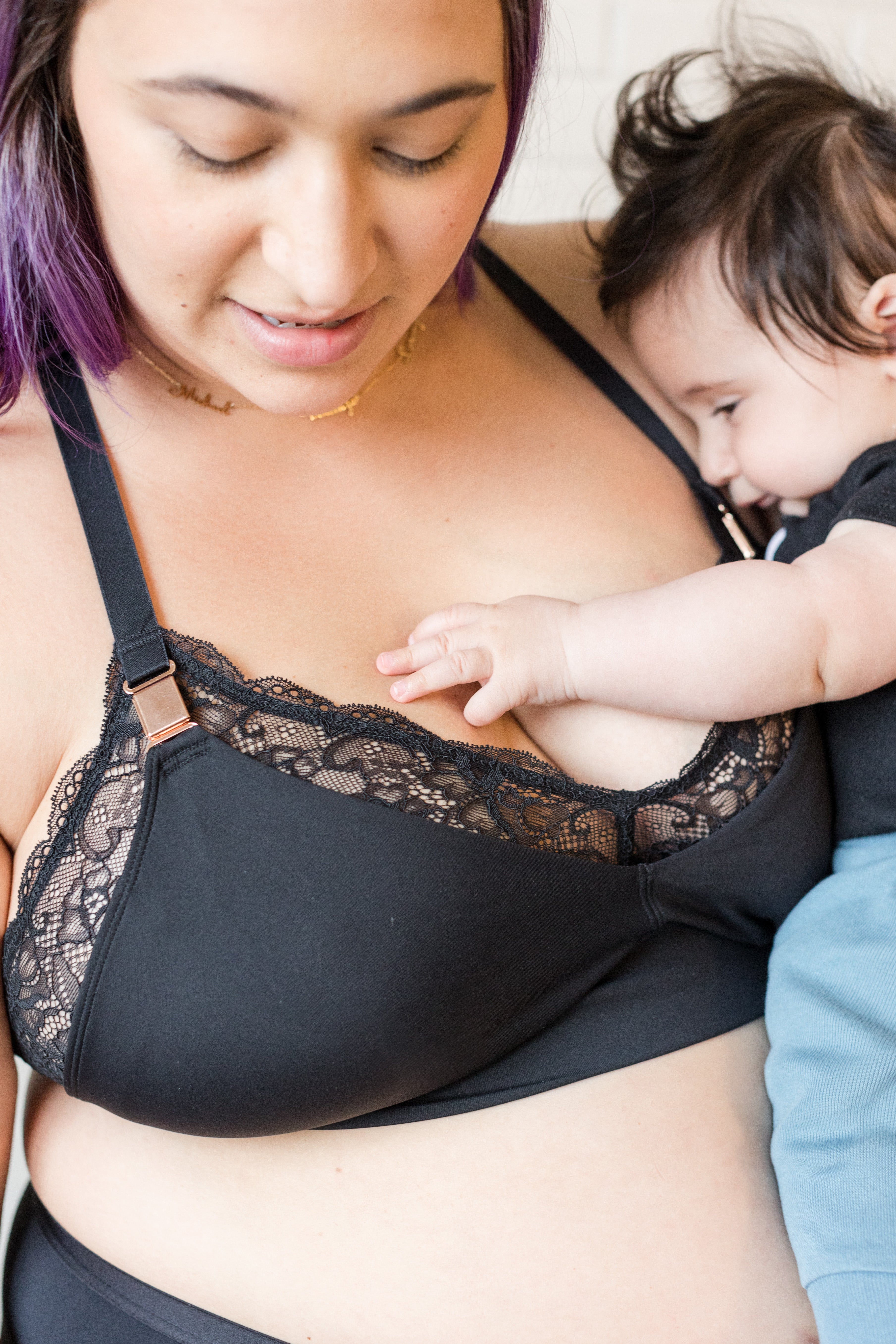 Lataly Womens Sleeping Nursing Bra Wirefree Breastfeeding Maternity  Bralette Pac